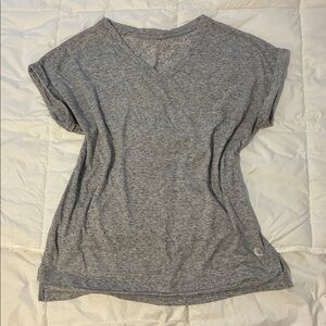 Pro Player Heather Gray Womens V-Neck Tee